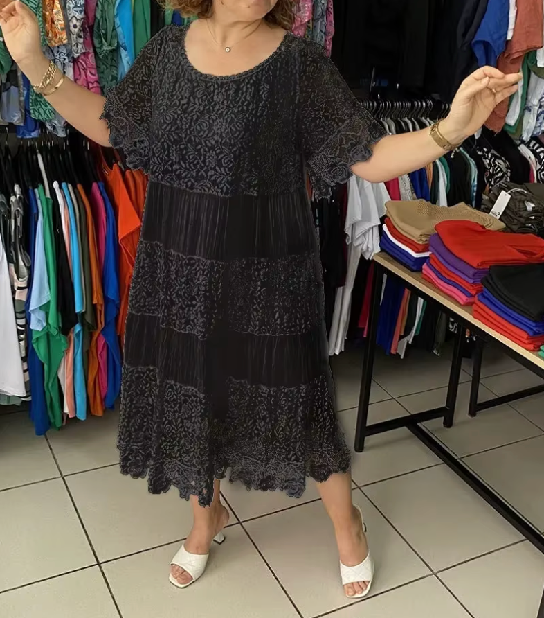 Vestido Karmella - De Renda Leve e Soltinho (Verão 2026)