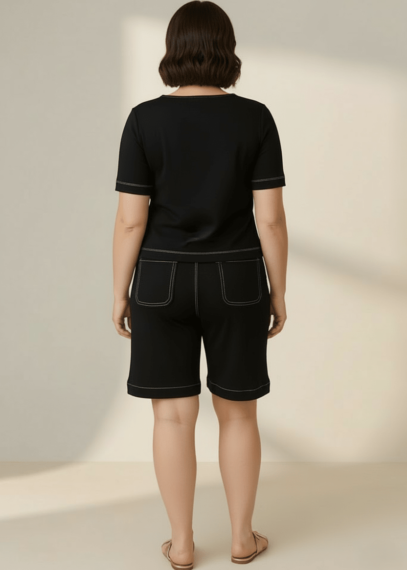 Kit 3 Bermudas Femininas Estela em Moletinho